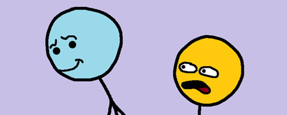 A character shocked by another one