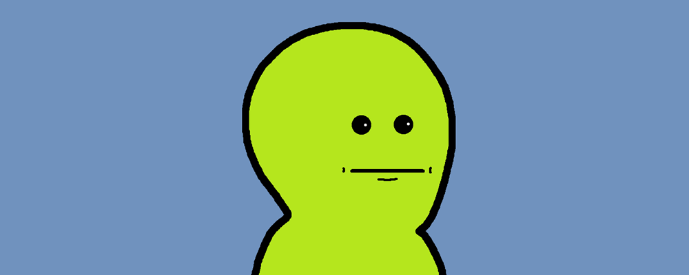 A character looks neutral