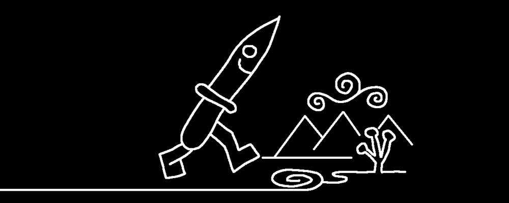 A happy knife walks in a nazcaan landscape