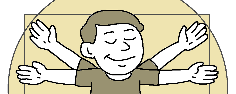 The top half of a vitruvian smug