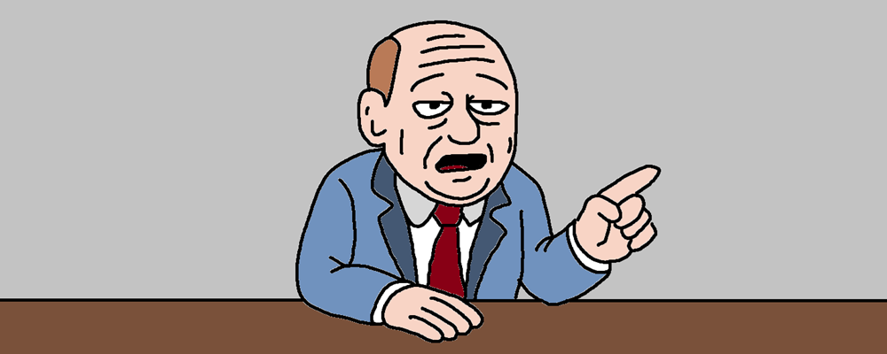 A sad man speaks