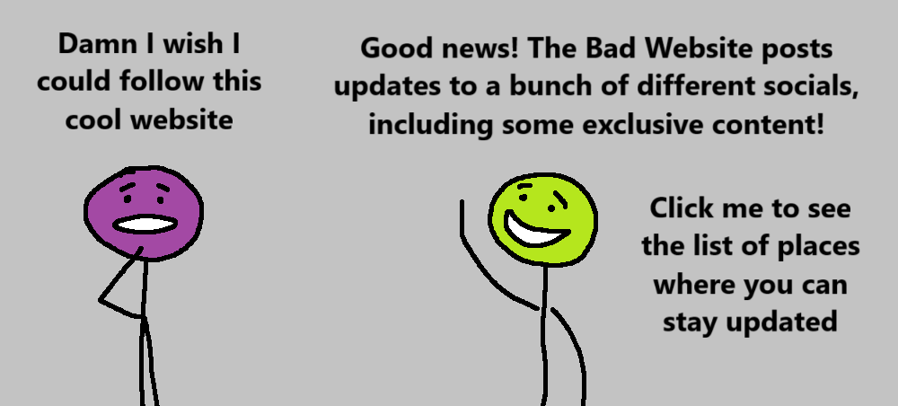 Hey you... yes you there...
Just as a warning, we were browsing this website and we are APPALLED
It seems to be full of crudely drawn societal and political satire